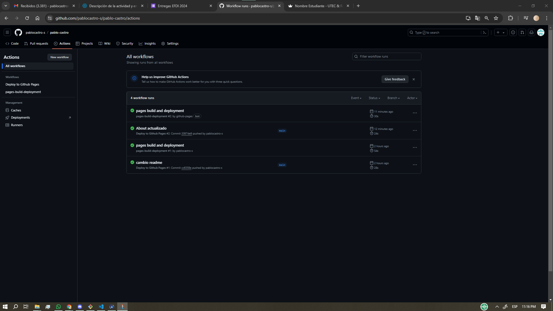 Workflows al momento