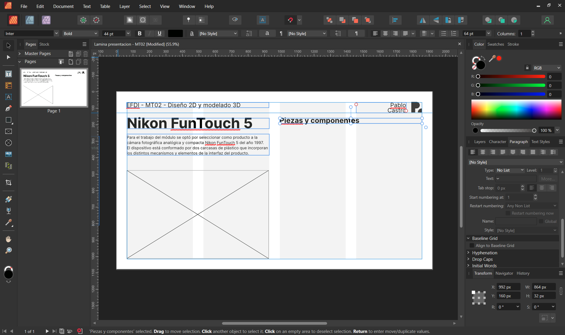 Maqueteado en Affinity Publisher