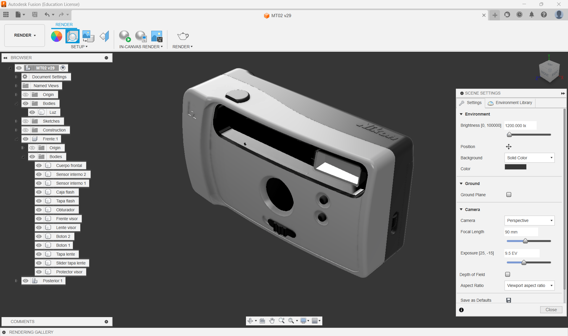 Paso 3 configuración render