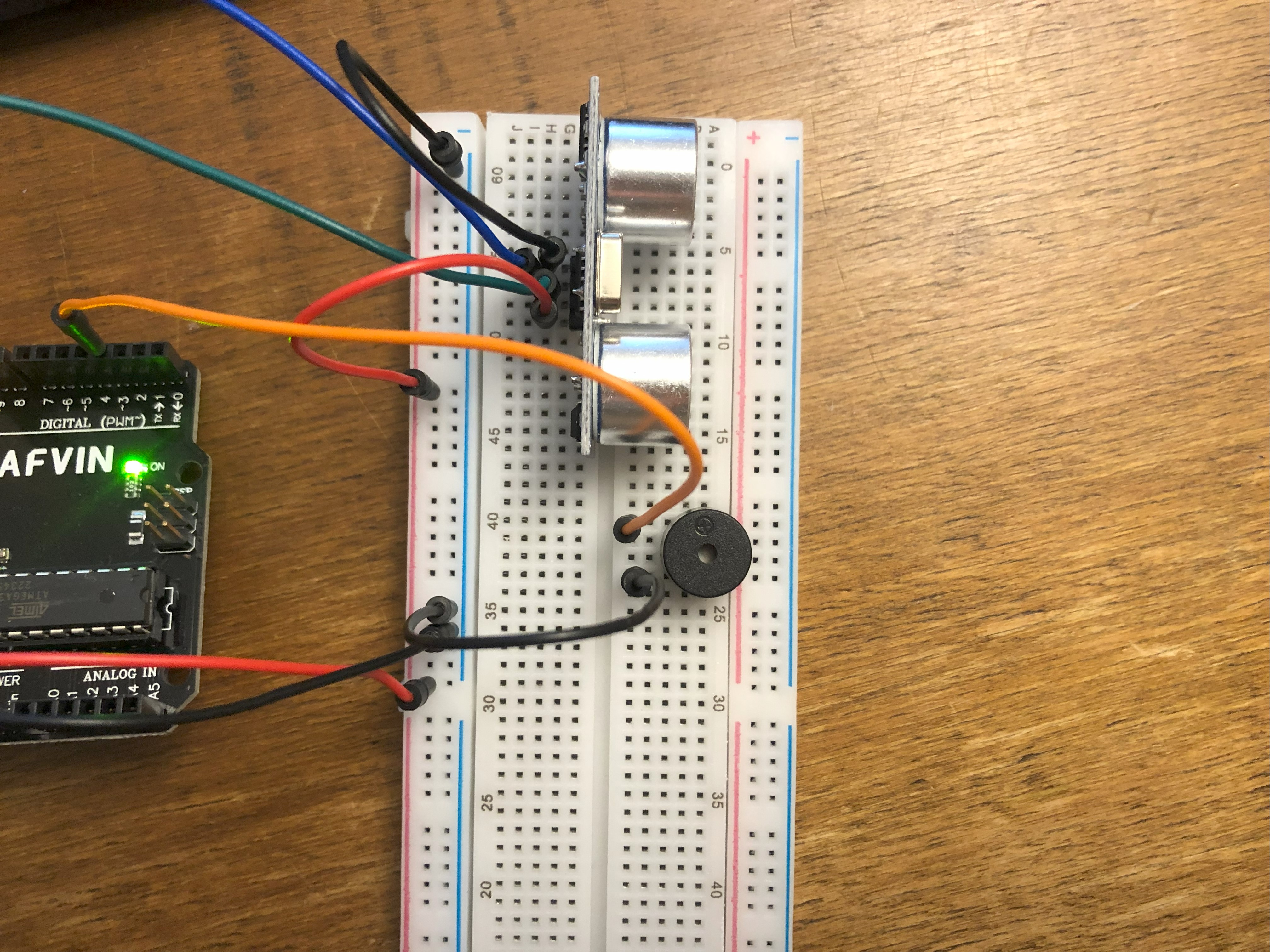 Buzzer incluido en el sistema