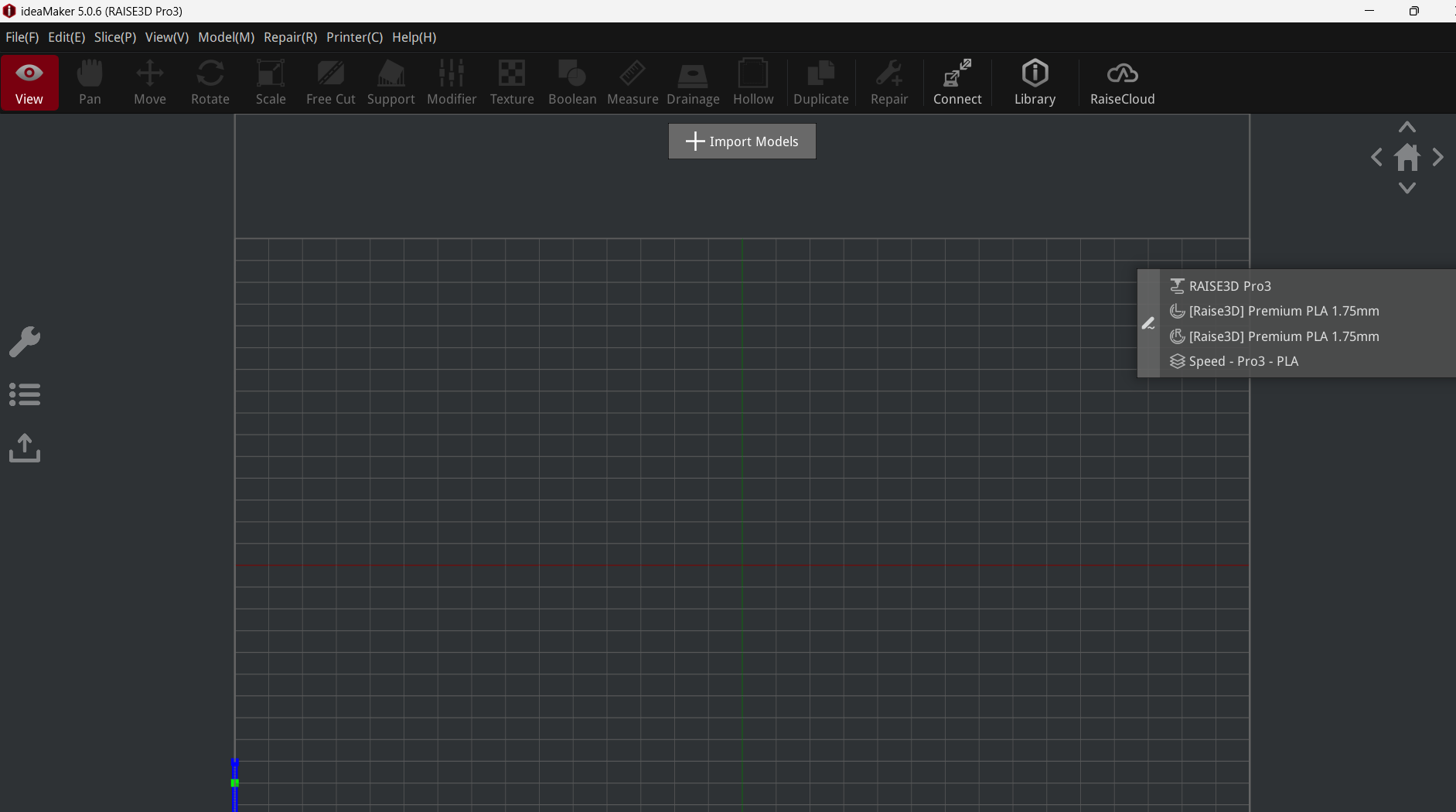 Pantalla de inicio de IdeaMaker