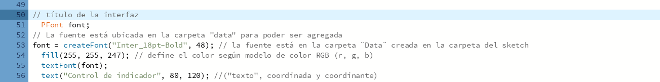 Falta de formato de la fuente